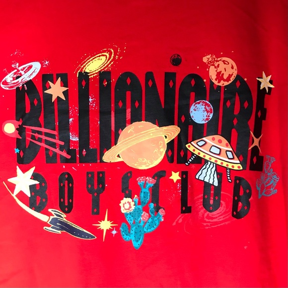 Billionaire Boys Club Universe Short Sleeve Graphic Tee Flame Scarlett Men's 3XL - Picture 2 of 10